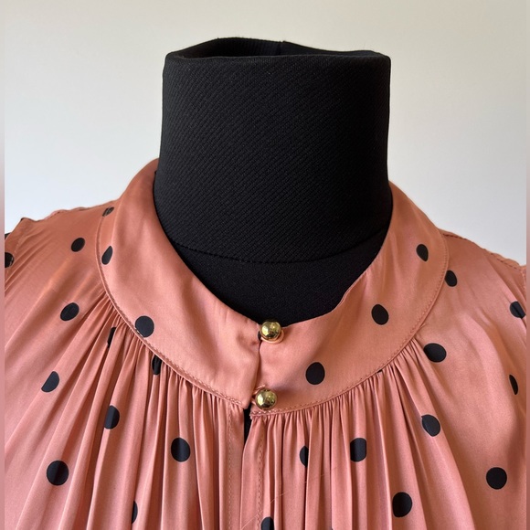 Country Road sleeveless tiered pale pink polka dot dress - Picture 2 of 6